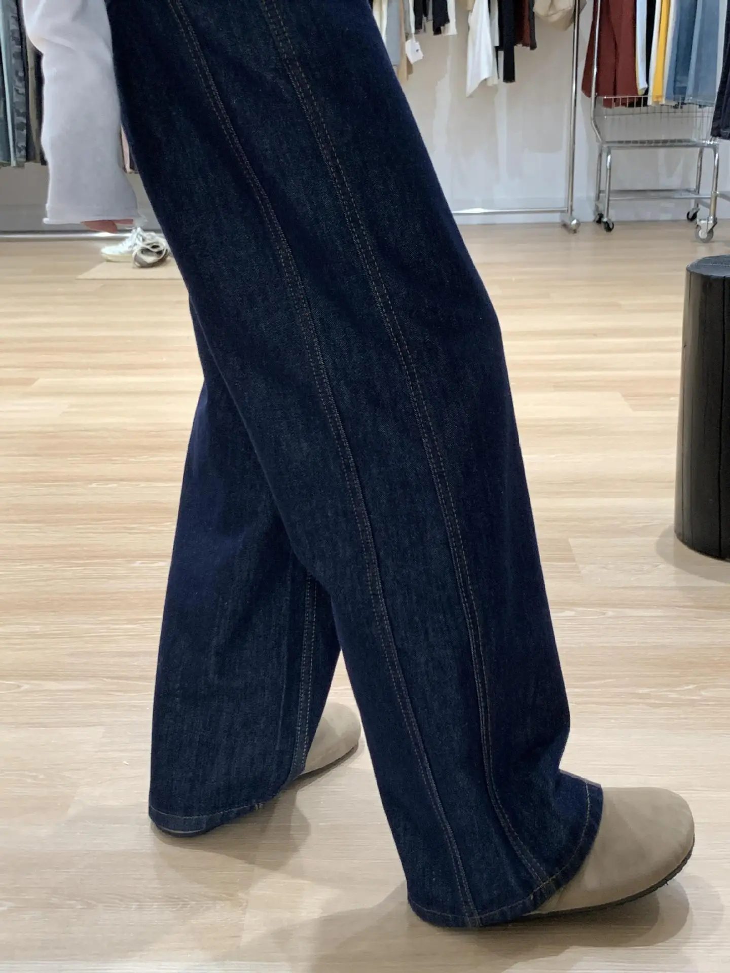 Dark Blue Wide Leg Jeans Women Spring Summer — feature 15