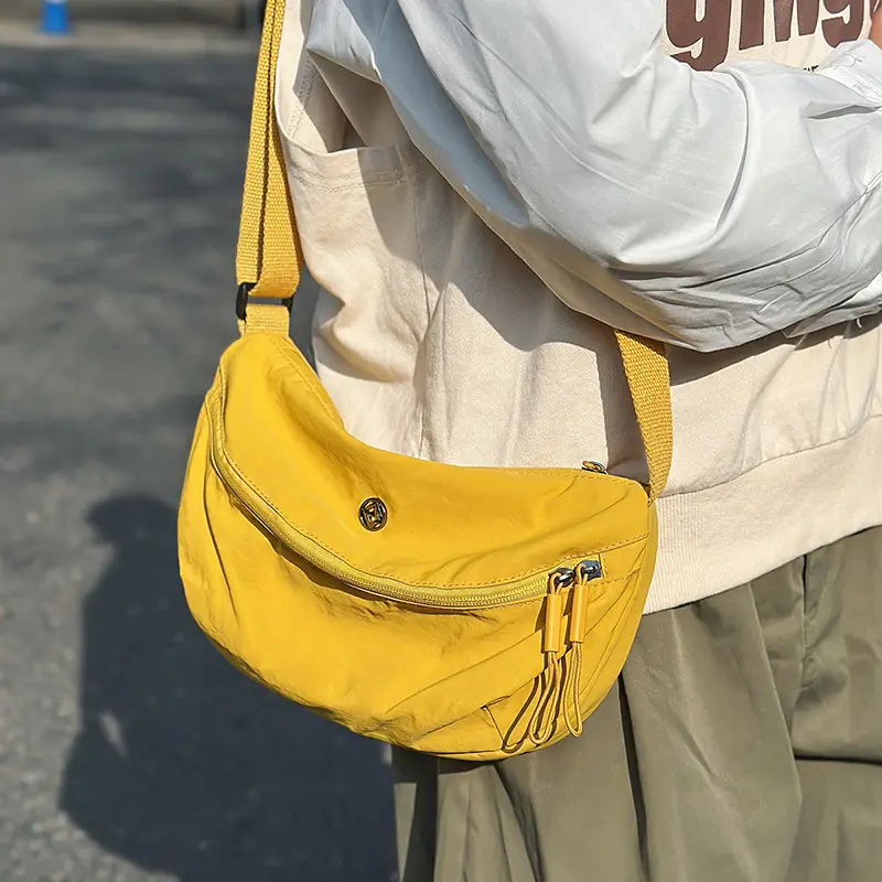 Yellow Waterproof Crossbody Bag for Women Men - Image 7