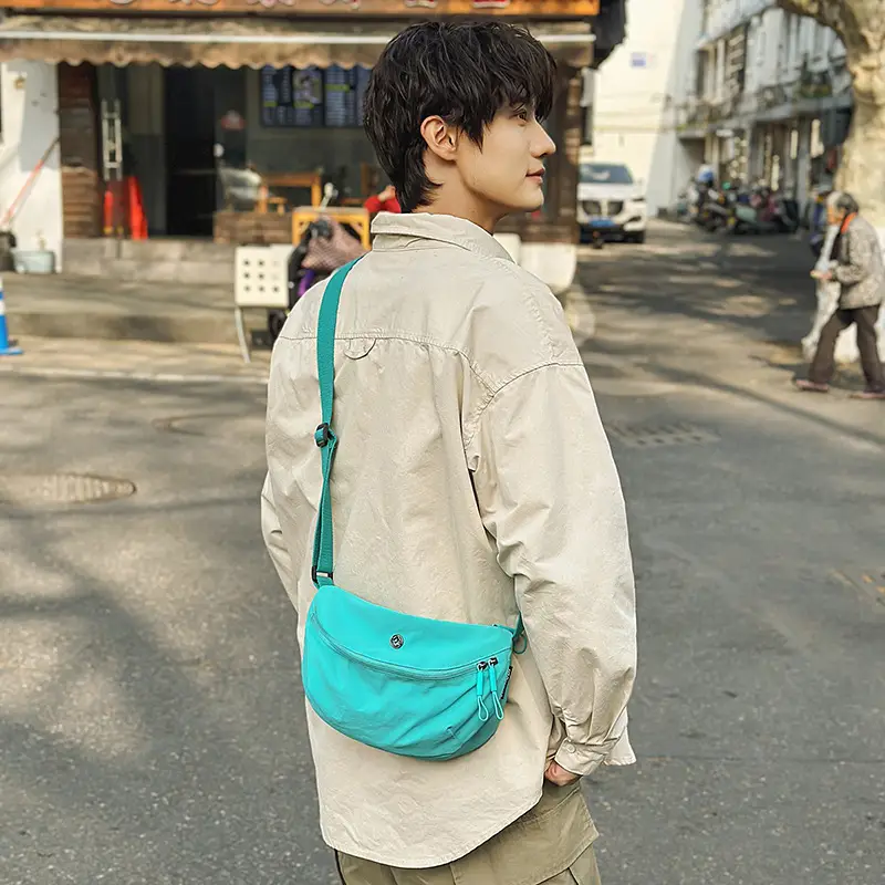 Yellow Waterproof Crossbody Bag for Women Men - Image 8