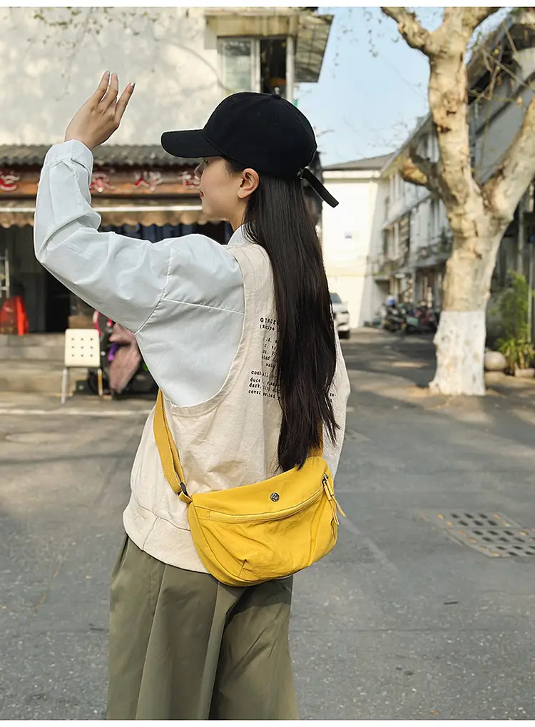 Yellow Waterproof Crossbody Bag for Women Men — feature 11