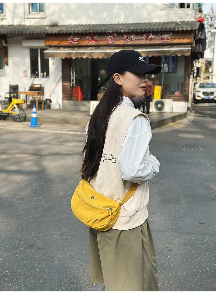 Yellow Waterproof Crossbody Bag for Women Men — feature 12