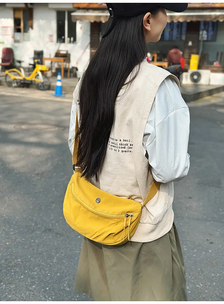 Yellow Waterproof Crossbody Bag for Women Men — feature 13