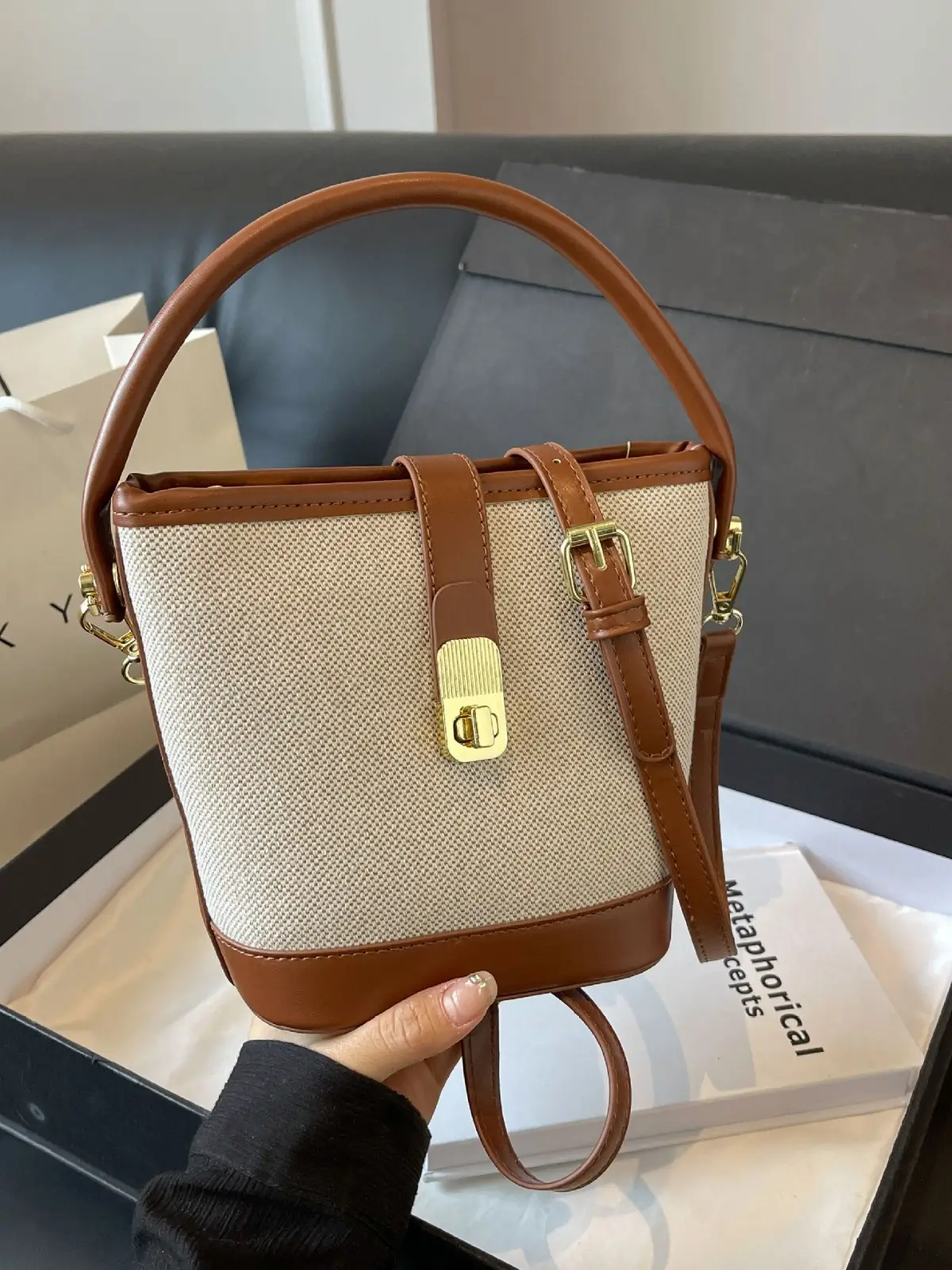 Women Crossbody Bag Contrasting Color 2025 Fashion - Image 5