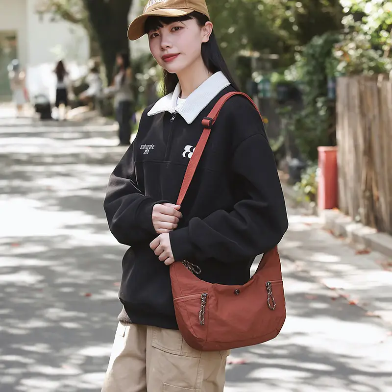 White Waterproof Crossbody Yoga Bag for Women - Image 9