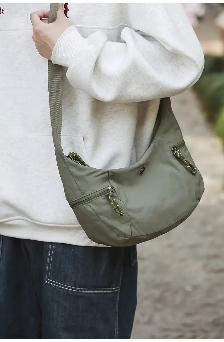 White Waterproof Crossbody Yoga Bag for Women — feature 11