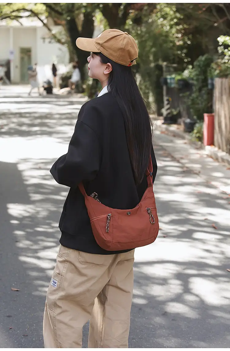 White Waterproof Crossbody Yoga Bag for Women — feature 14