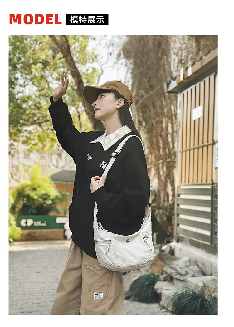 White Waterproof Crossbody Yoga Bag for Women — feature 6