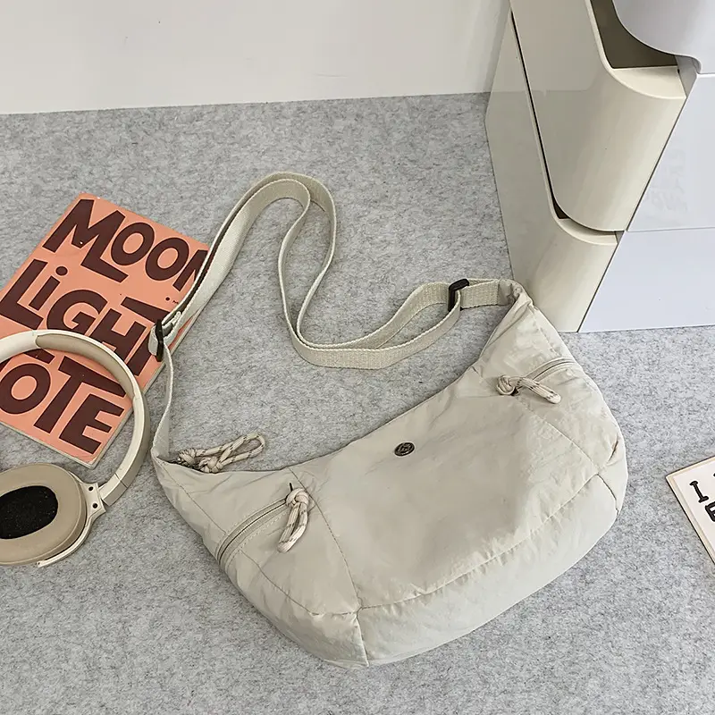 White Waterproof Crossbody Yoga Bag for Women - Image 5