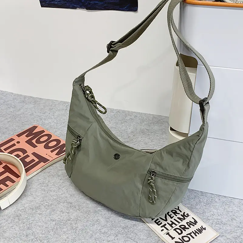 White Waterproof Crossbody Yoga Bag for Women - Image 6