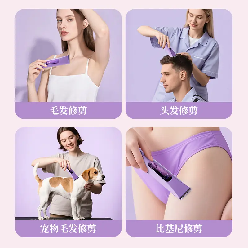 Cross-Border Household Women's Hair Removal Device, Dual-Head Electric Hair Removal Device, Private Area Hair Trimmer, Shaver, Full Body Hair Removal Device