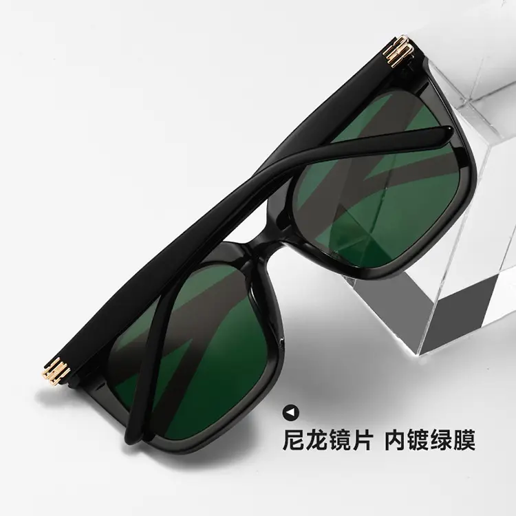2025 Women Sunglasses Black Frame Light Tinted Large Frame