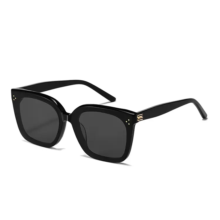 2025 Women Sunglasses Black Frame Light Tinted Large Frame