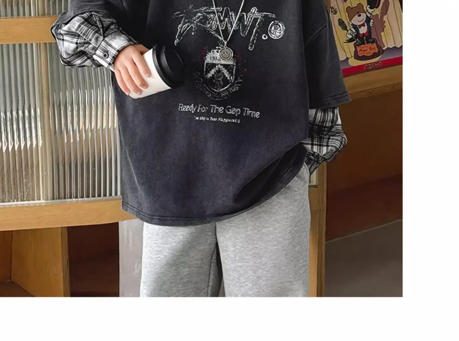 Boys Long Sleeve Graphic T-Shirt Black Spring Autumn Style — feature 12