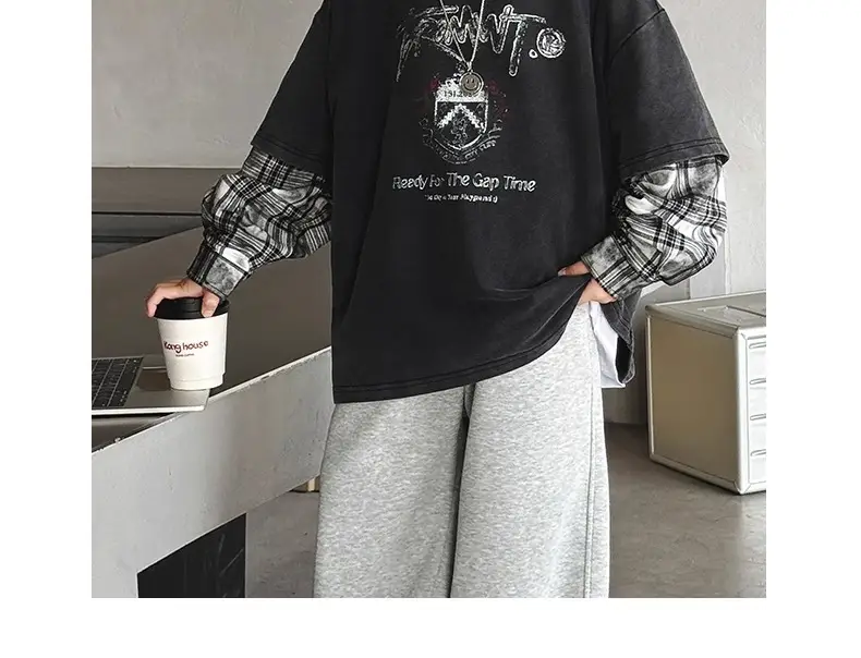 Boys Long Sleeve Graphic T-Shirt Black Spring Autumn Style — feature 5
