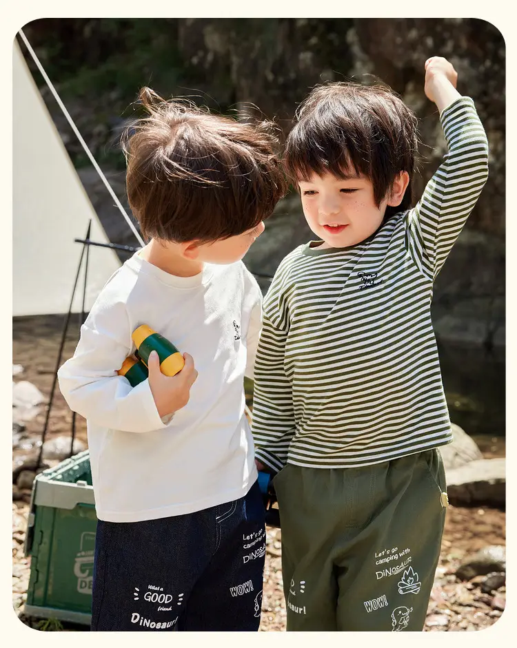 Dudu Baby Long Sleeve T-Shirt White Infant Base Layer — feature 30