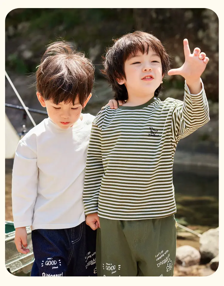 Dudu Baby Long Sleeve T-Shirt White Infant Base Layer — feature 32