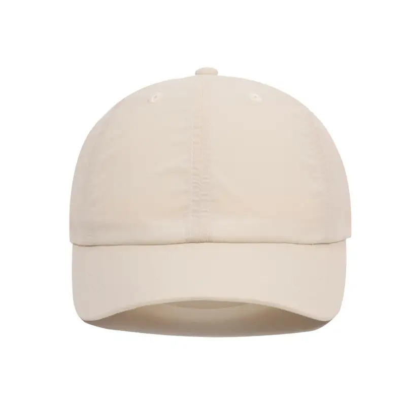 Women's Adjustable Beige Baseball Cap with Woven Strap - Image 18