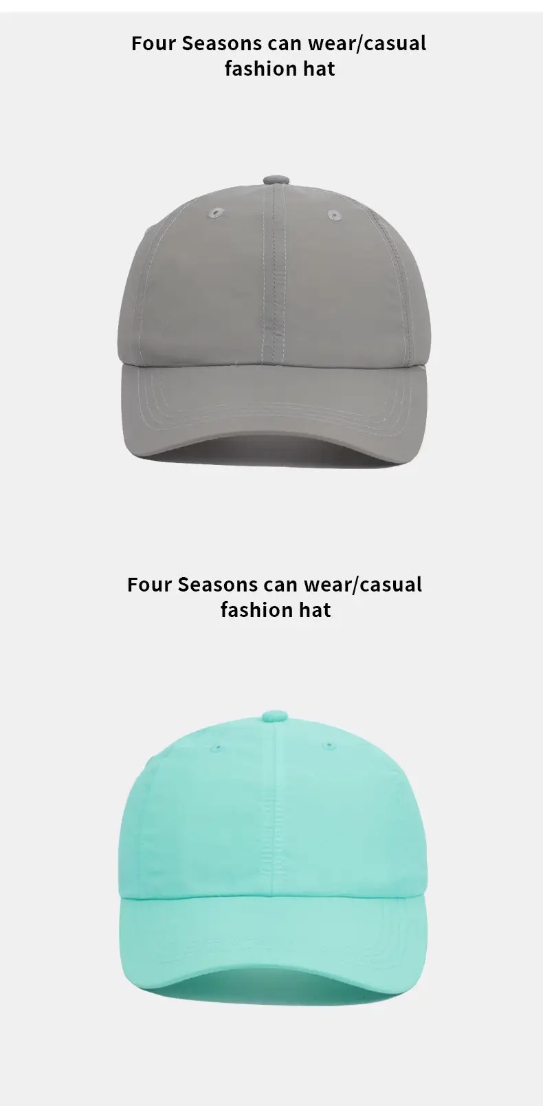 Women's Adjustable Beige Baseball Cap with Woven Strap — feature 13