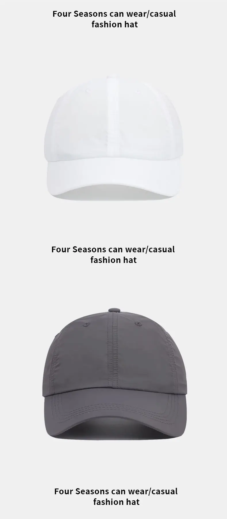 Women's Adjustable Beige Baseball Cap with Woven Strap — feature 15