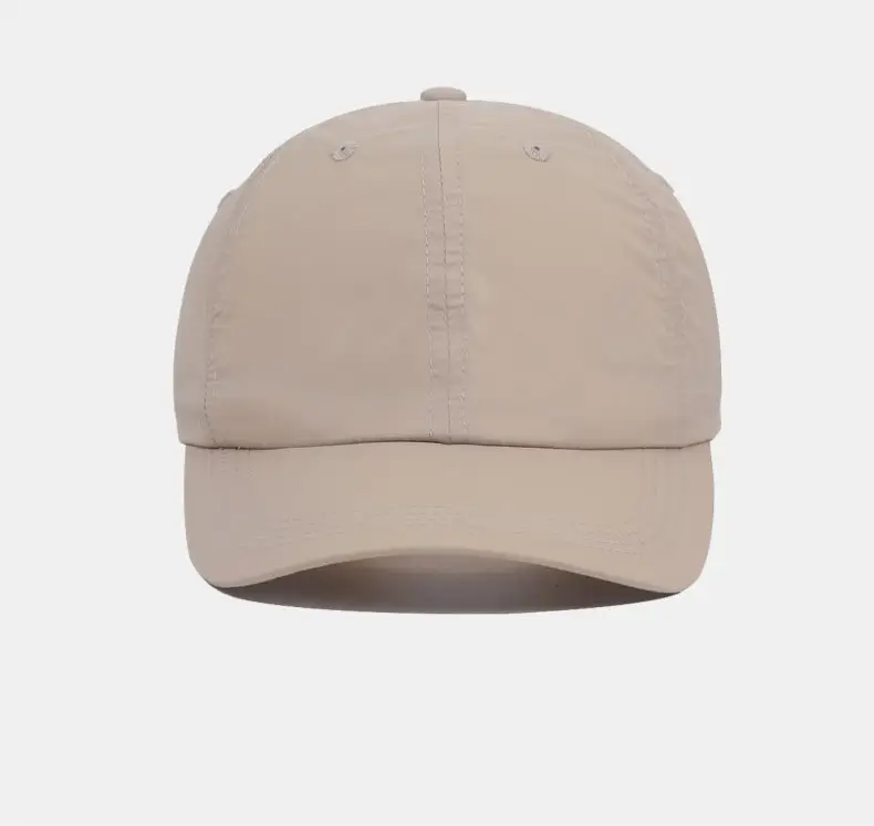 Women's Adjustable Beige Baseball Cap with Woven Strap — feature 18