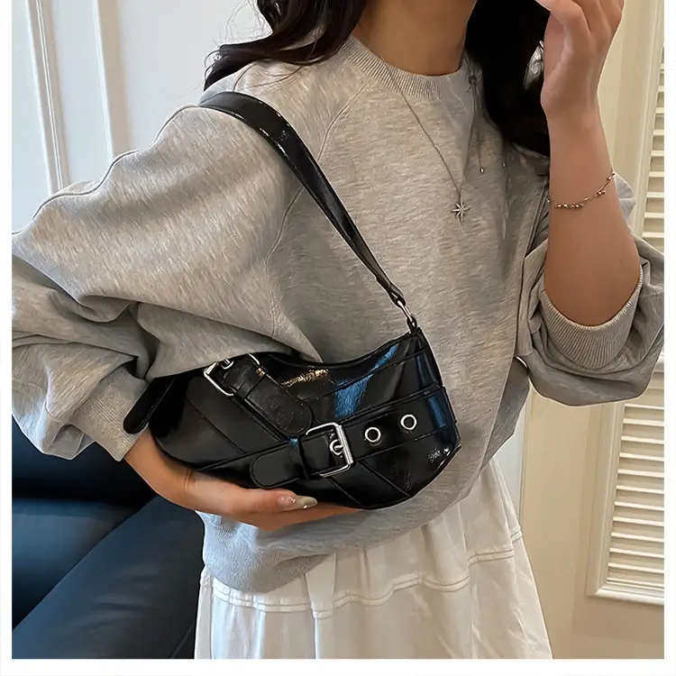 2025 Trendy White Belt Buckle Shoulder Bag — feature 15