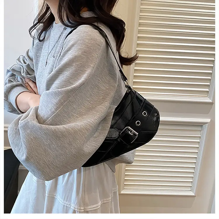 2025 Trendy White Belt Buckle Shoulder Bag — feature 16