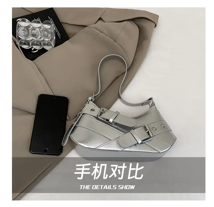 2025 Trendy White Belt Buckle Shoulder Bag — feature 4