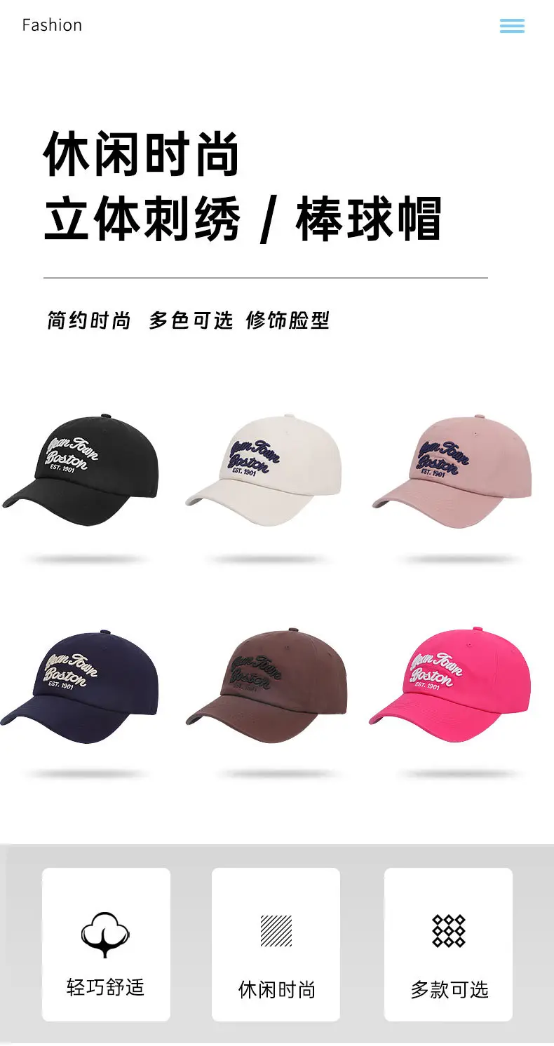 Women's White Embroidered Baseball Cap with Retro Design — feature 2