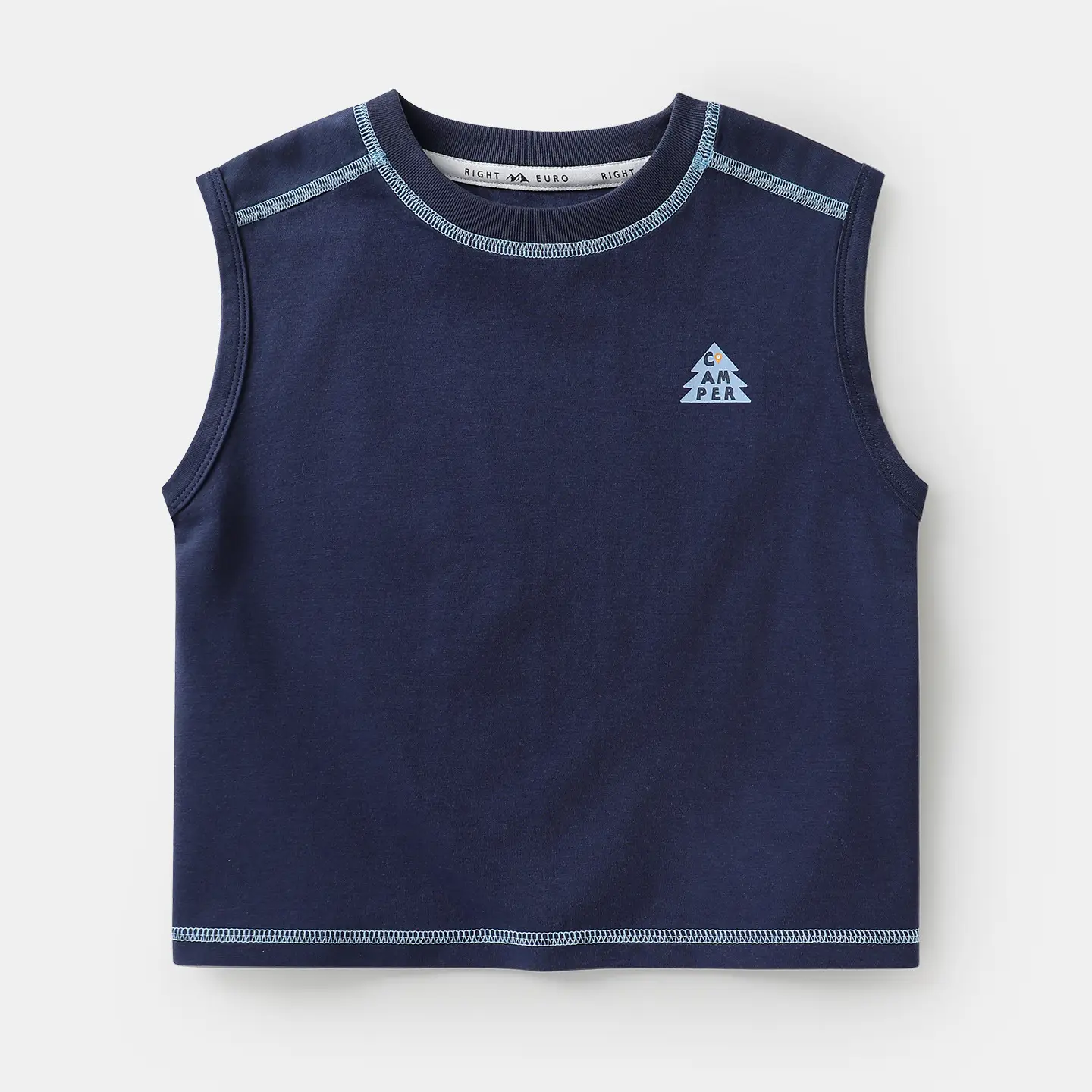 Sleeveless T-Shirt for Boys Navy Blue 2025 - Image 3