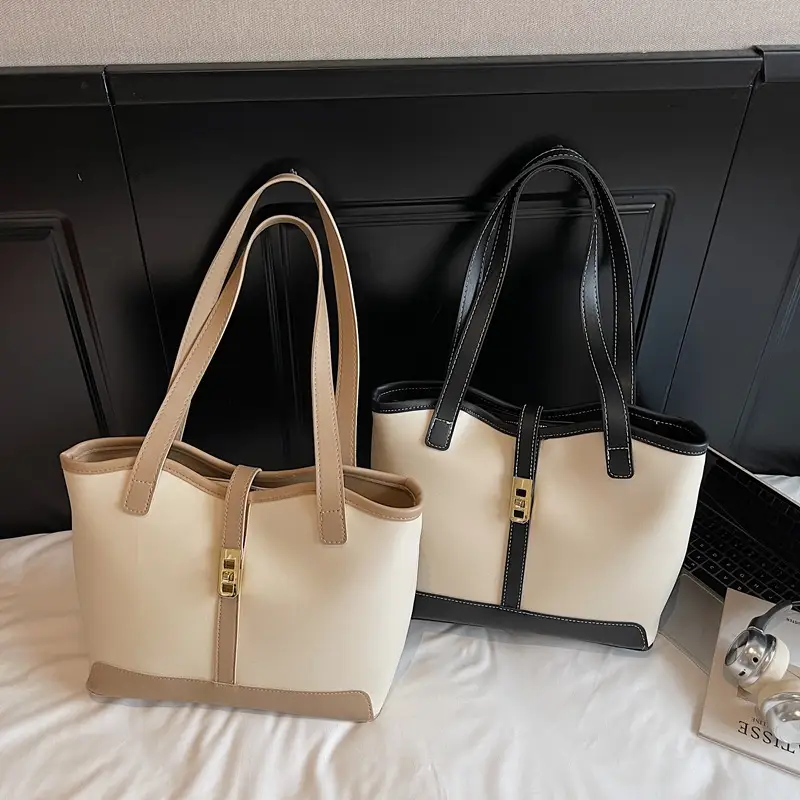 Women's Large Capacity Tan Shoulder Bag 2025 - Image 4