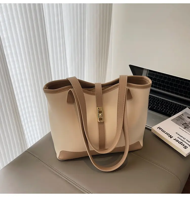 Women's Large Capacity Tan Shoulder Bag 2025 — feature 23