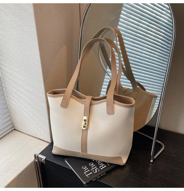 Women's Large Capacity Tan Shoulder Bag 2025 - Image 2