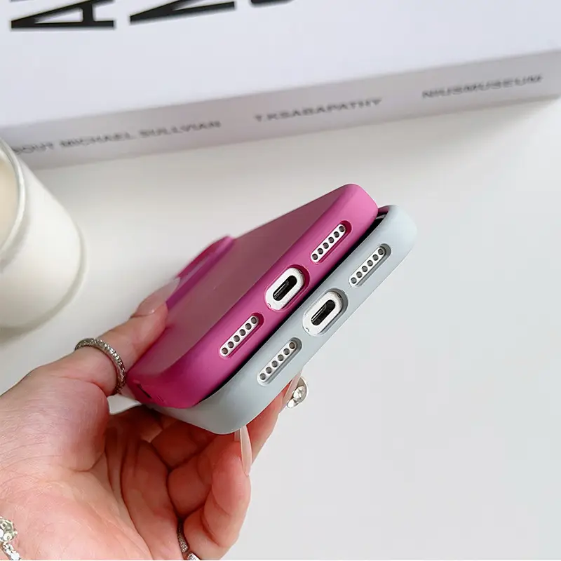 Apple iPhone 17 Pro Max Magnetic Phone Case Purple Silicone - Image 13