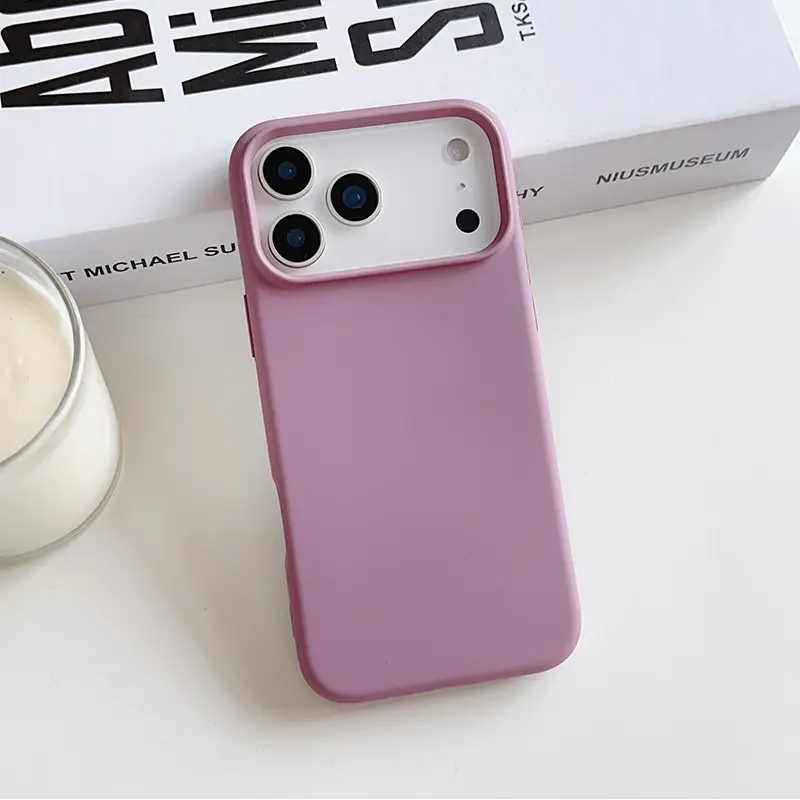Apple iPhone 17 Pro Max Magnetic Phone Case Purple Silicone - Image 3