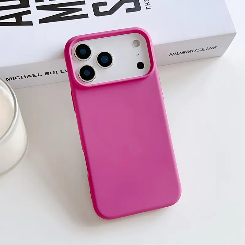Apple iPhone 17 Pro Max Magnetic Phone Case Purple Silicone - Image 5