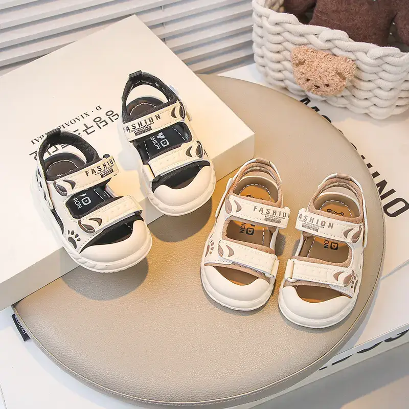 2025 Baby Sandals Soft Soled Cartoon Toe Non-Slip