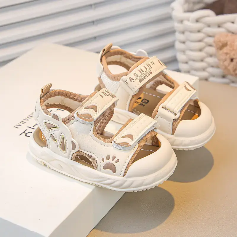 2025 Baby Sandals Soft Soled Cartoon Toe Non-Slip