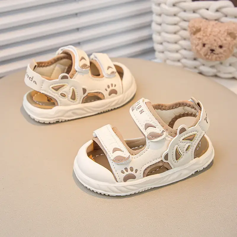 2025 Baby Sandals Soft Soled Cartoon Toe Non-Slip