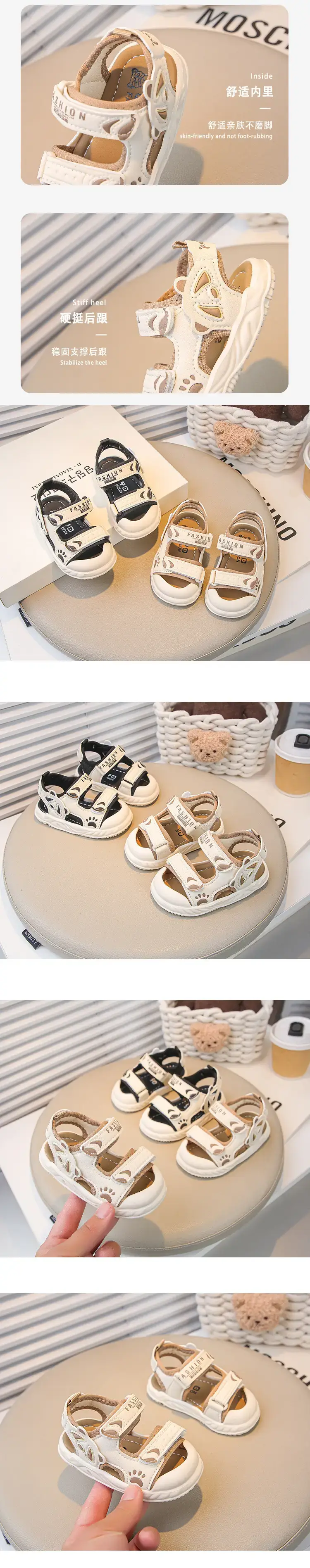 2025 Baby Sandals Soft Soled Cartoon Toe Non-Slip — feature 3
