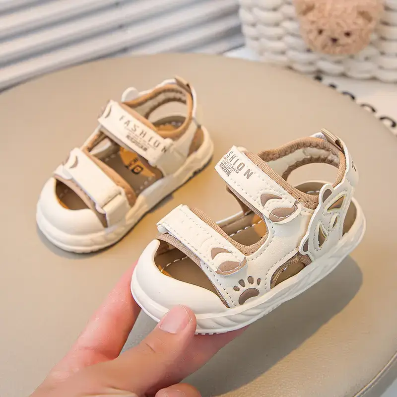 2025 Baby Sandals Soft Soled Cartoon Toe Non-Slip