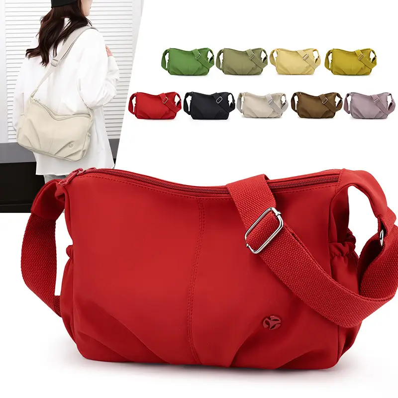 Red Multi-Layer Crossbody Bag for Women 2026