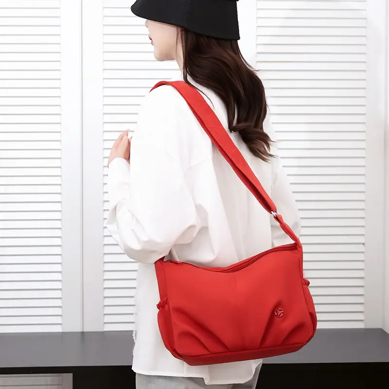 Red Multi-Layer Crossbody Bag for Women 2026