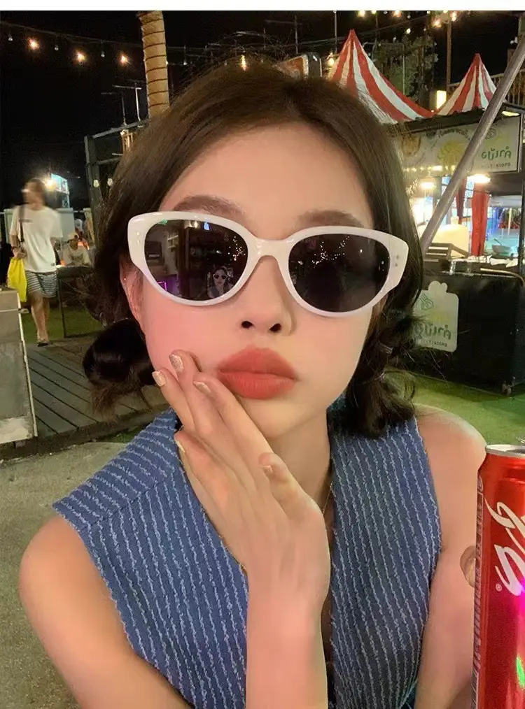 Men's Black Cat-Eye Anti-UV Sunglasses — feature 5