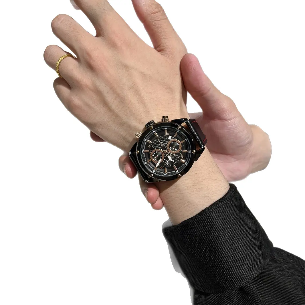 Men's Luminous Quartz Watch with Live Broadcast Display - Image 6