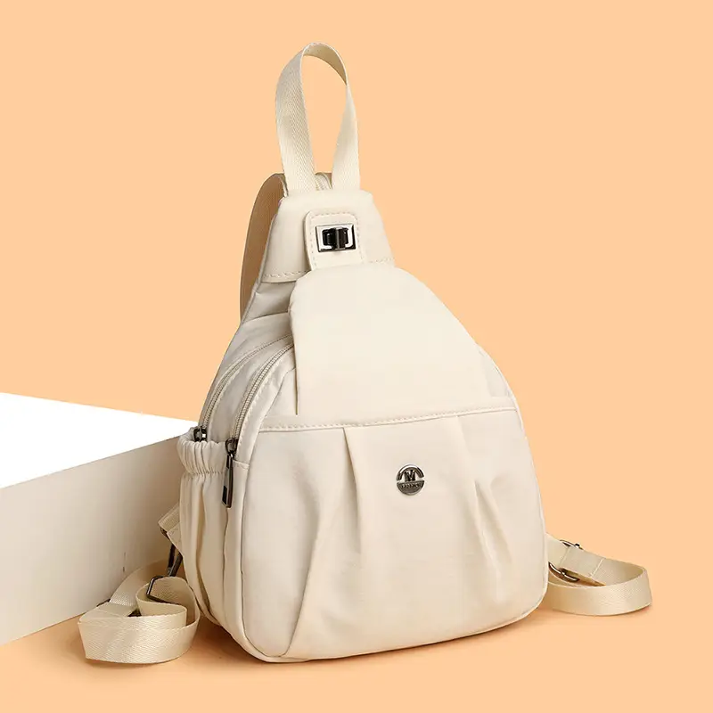 2025 New Grey Unisex Shoulder Backpack Travel Chest Bag - Image 6