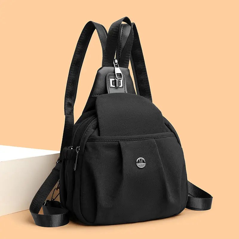 2025 New Grey Unisex Shoulder Backpack Travel Chest Bag - Image 8