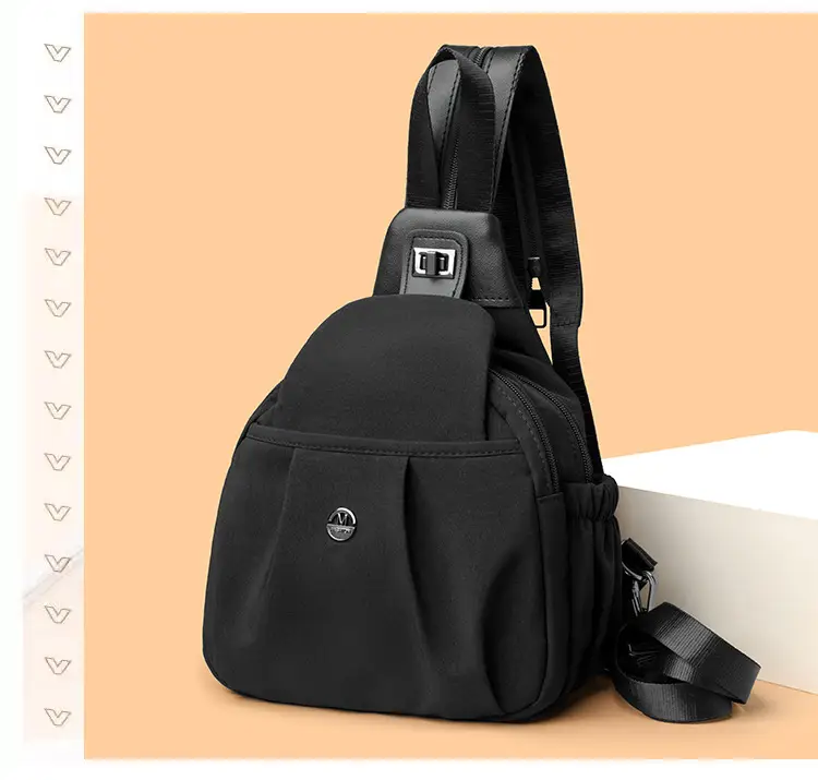 2025 New Grey Unisex Shoulder Backpack Travel Chest Bag — feature 14