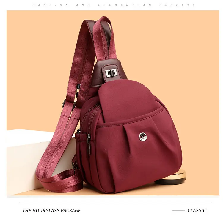2025 New Grey Unisex Shoulder Backpack Travel Chest Bag — feature 15