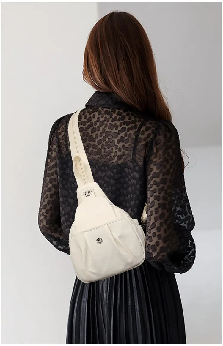 2025 New Grey Unisex Shoulder Backpack Travel Chest Bag — feature 19