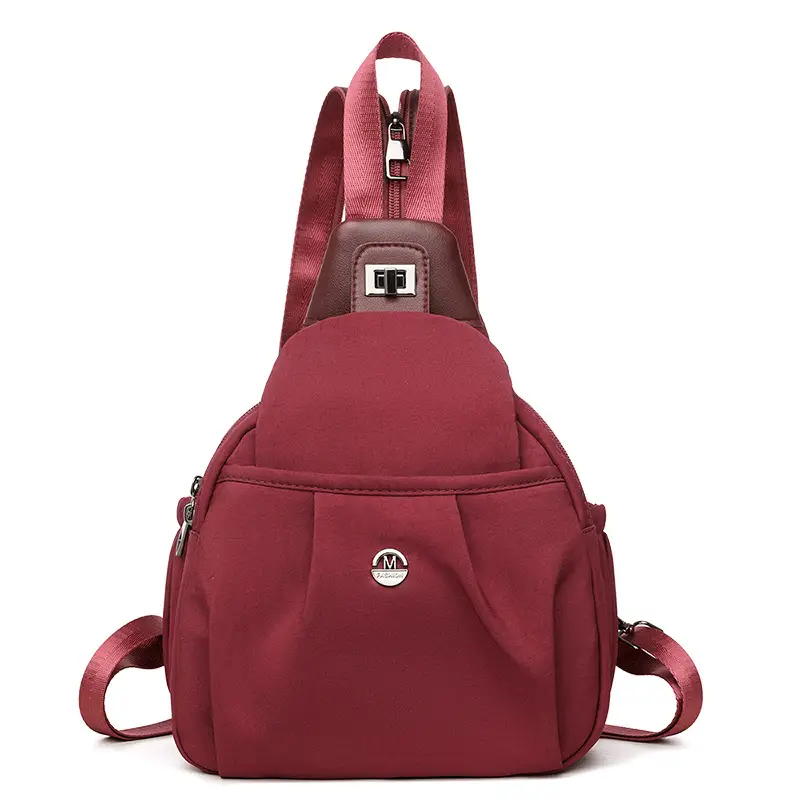 2025 New Grey Unisex Shoulder Backpack Travel Chest Bag - Image 4